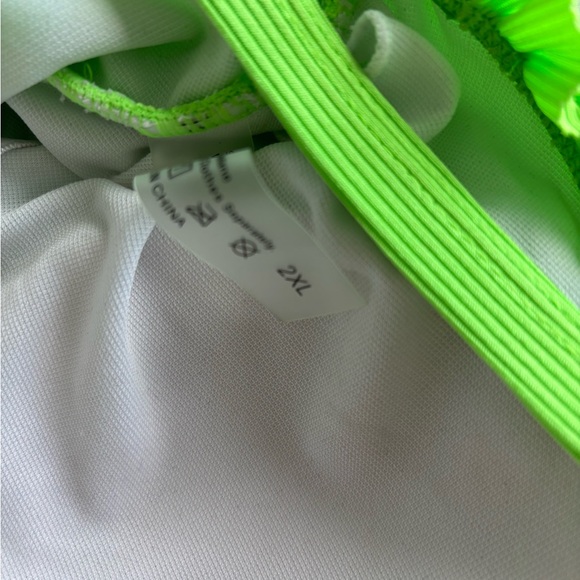 Neon Green One Piece Swimsuit 2xl - Picture 4 of 5